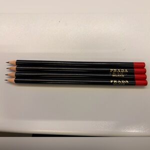Prada Black Pencils with Red Tips